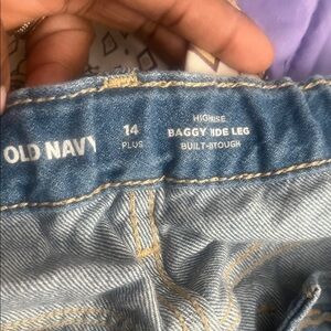 Old Navy Plus High Rise Baggy Jeans - Blue